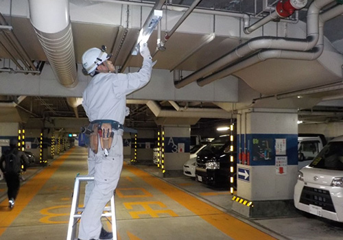 三ノ宮駐車場修繕作業